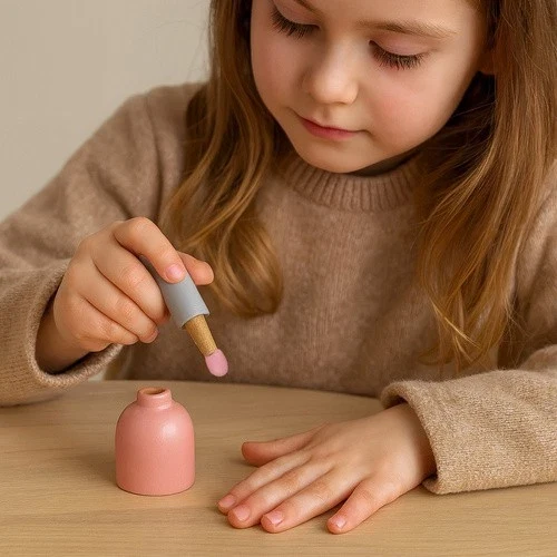 Set di cosmetici in legno 17 in 1: divertimento creativo e apprendimento in uno