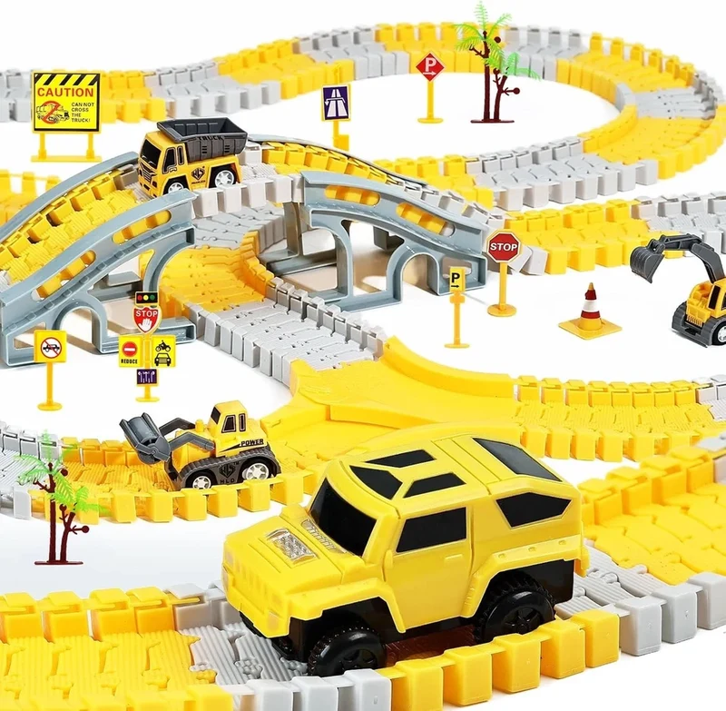 Set costruzioni per pista da corsa per auto e mezzi da lavoro