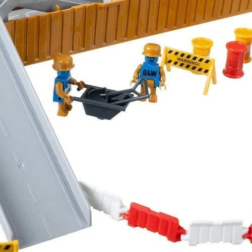 Set veicoli da costruzione con gru e tanti accessori