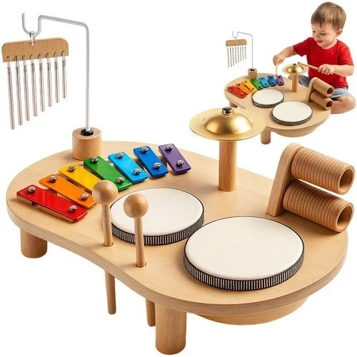 Montessori Set strumenti musicali per bambini educativo con xilofono per bambini