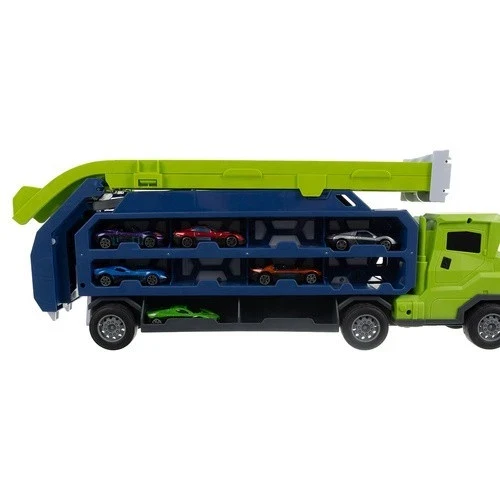 Camion con scivolo per bambini, pista per auto garage per macchinine giocattolo!