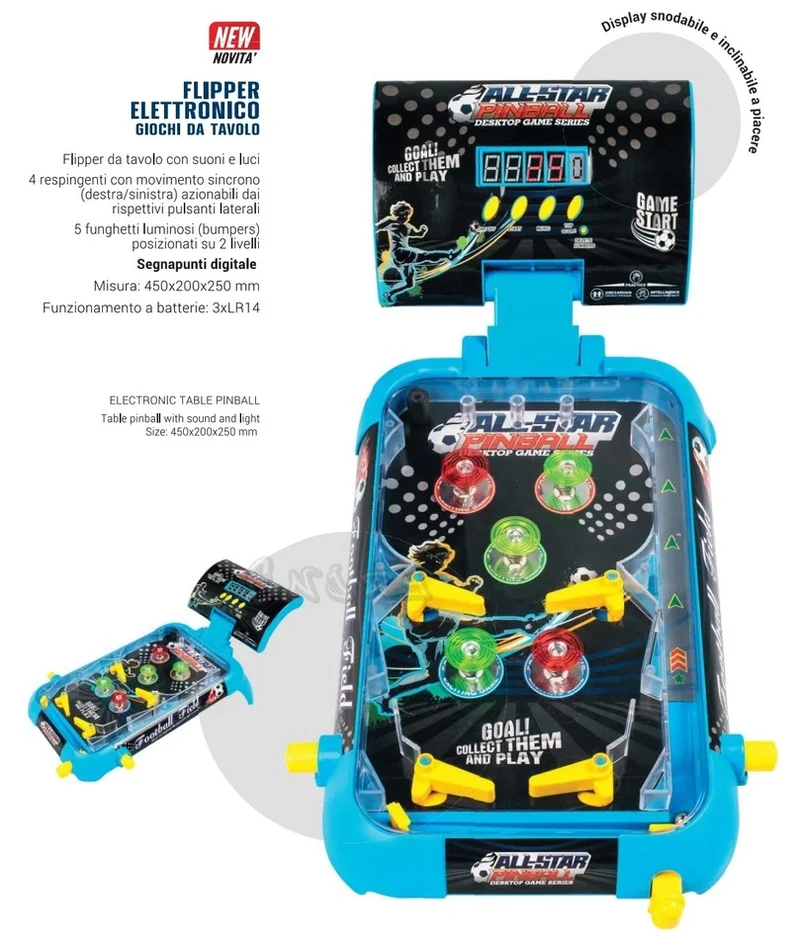 Funzionamento a batterie (3 x LR14 non comprese)
