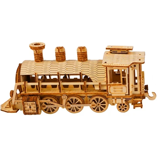 Locomotiva a vapore puzzle 3D con tender: divertimento sicuro e creativo