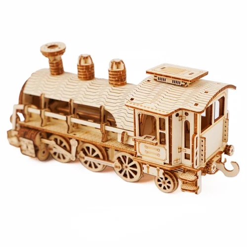 Locomotiva a vapore puzzle 3D con tender: divertimento sicuro e creativo