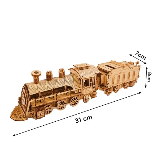 Locomotiva a vapore puzzle 3D con tender: divertimento sicuro e creativo