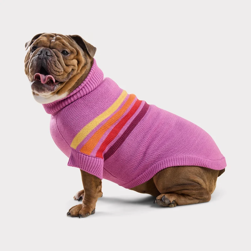 The Coastline Knit Sweater | Pink Wave