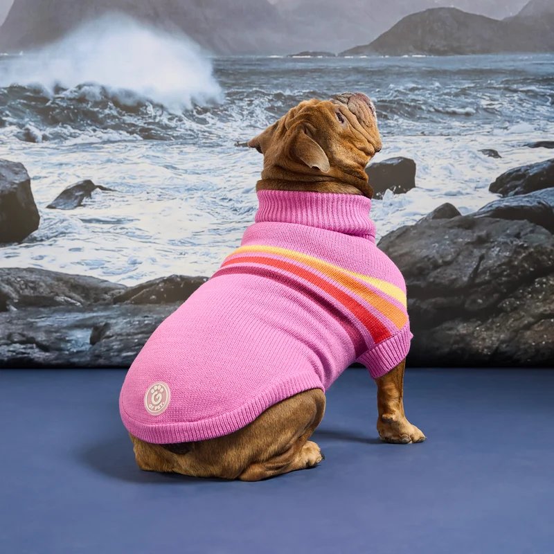 The Coastline Knit Sweater | Pink Wave