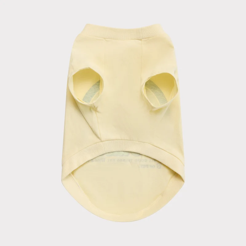 Graphic Tee Dog T-Shirt | Light Yellow