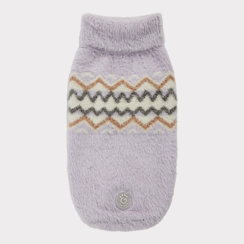 Fuzzy Dog Sweater | Lavender