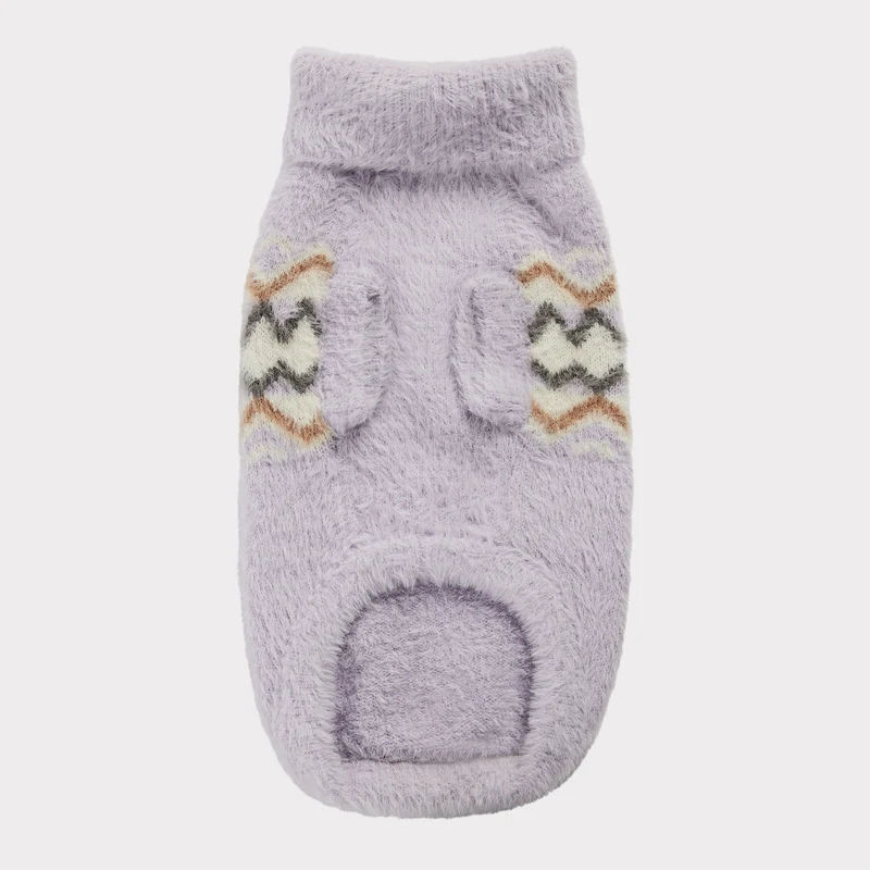 Fuzzy Dog Sweater | Lavender