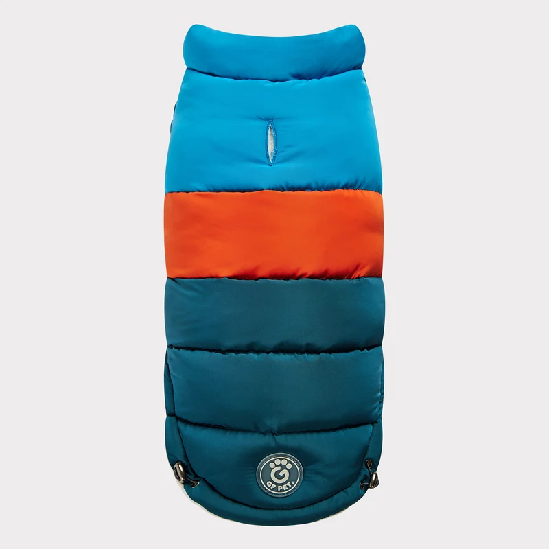 Color Block Dog Puffer | Dark Teal