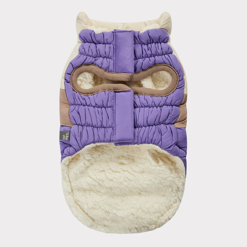 Color Block Dog Puffer | Purple