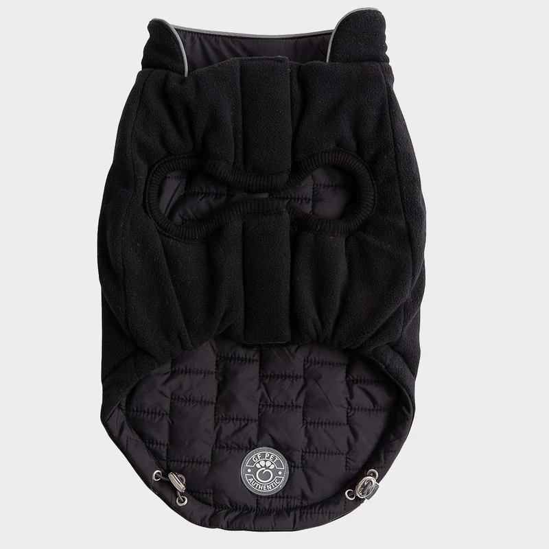 Reversible Chalet Dog Jacket | Black Fleece