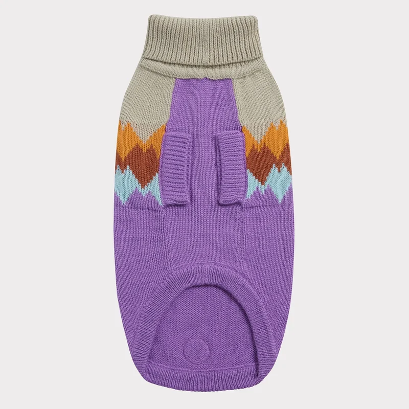 Fireside Dog Sweater | Purple