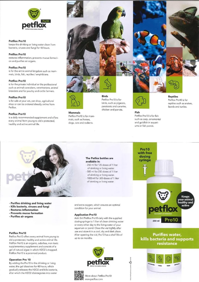 Petflox Pro10 - 250 ml - Per tutti gli animali