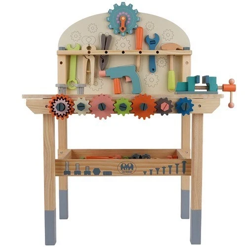Banco lavoro giocattolo, gioco di imitazione in legno per bambini