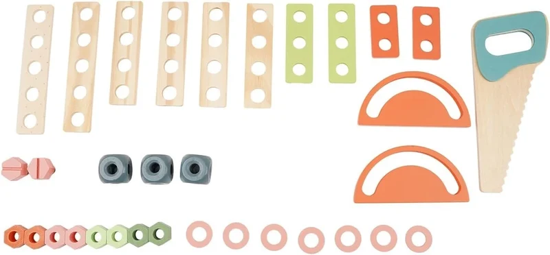 Banco lavoro giocattolo, gioco di imitazione in legno per bambini