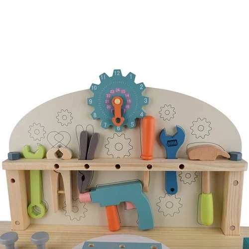 Banco lavoro giocattolo, gioco di imitazione in legno per bambini