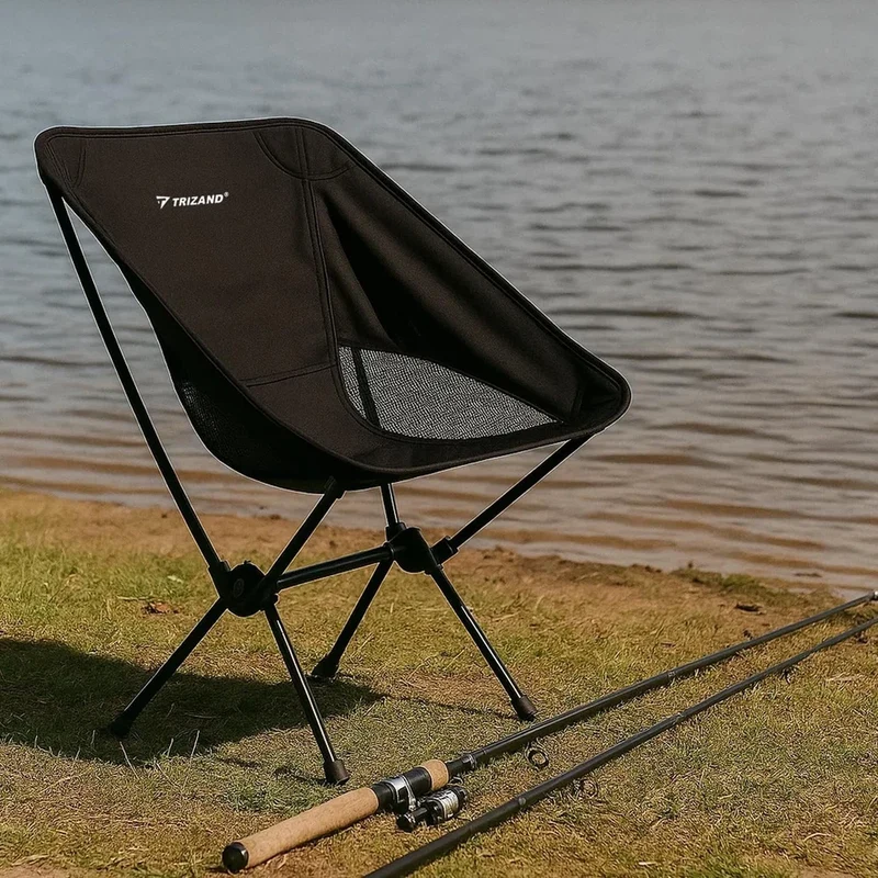 Sedia pieghevole da campeggio sedia con sacca portata 120 kg leggera stabile