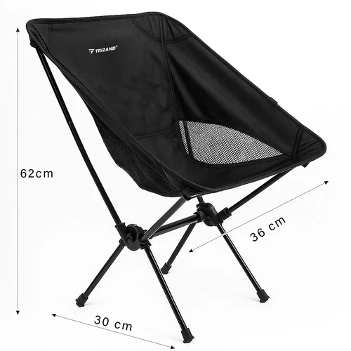 Sedia pieghevole da campeggio sedia con sacca portata 120 kg leggera stabile
