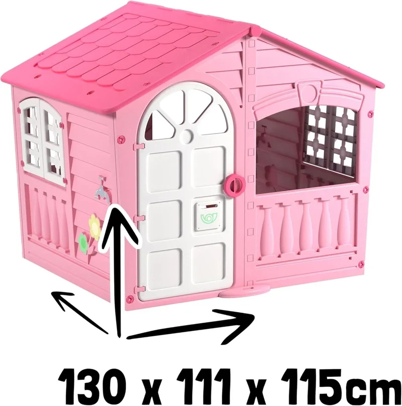 CASA PER BAMBINI rosa giardino Casa Grande Casetta XXL interno ed esterno h. 130