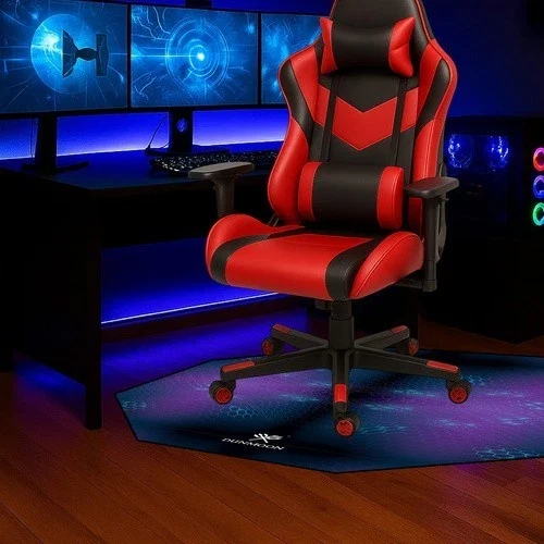 Tappetino protettivo per sedia da gaming, 120 x 120 cm tappeto universale gioco
