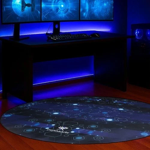 Tappetino protettivo per sedia da gaming 120 x 120 cm universale x sedia ruote