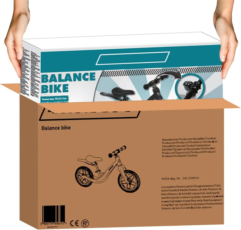 Bicicletta senza pedali, bici cavalcabile equilibrio pedagogica