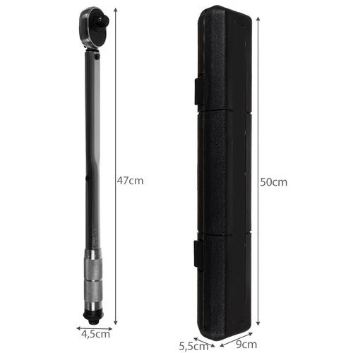 Chiave dinamometrica da 1/2"+ bussole+ prolunga