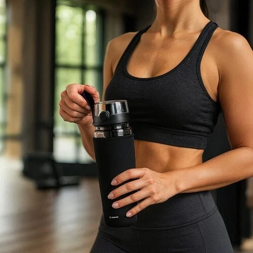 Borraccia per bevande, sigillata, per lo sport, con inserto per frutta, 1l 1000ml!