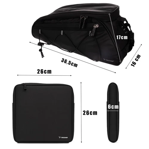 Borsa per bicicletta, borsa per portapacchi, impermeabile e termica per bici, set da 3!