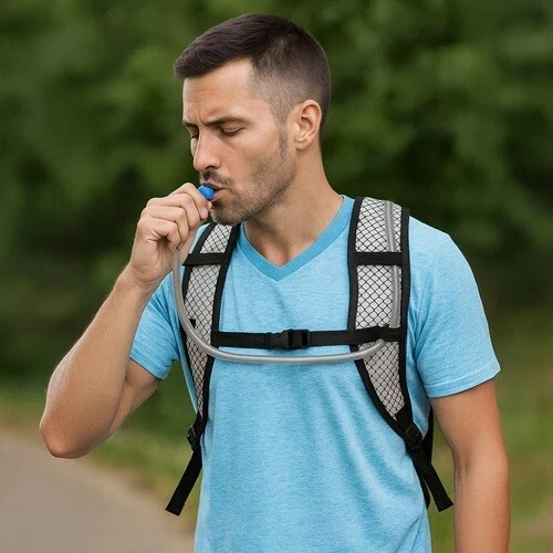 Zaino per idratazione con borraccia sacca d'acqua da 2 l per bici corsa trekking