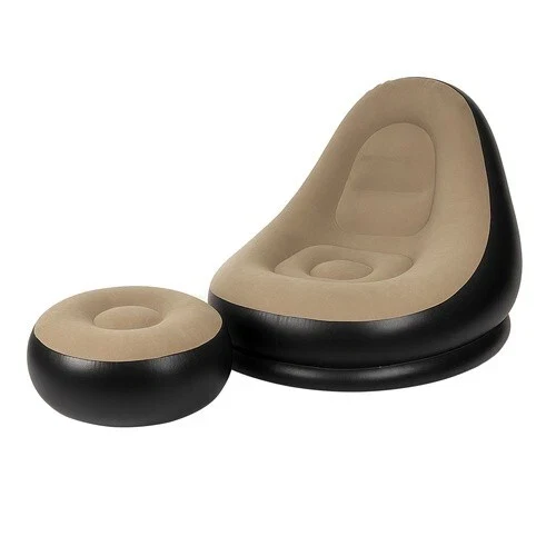 Poltrona Gonfiabile con Poggia Piedi da giardino Sedia lettino gonfiabile+ pompa