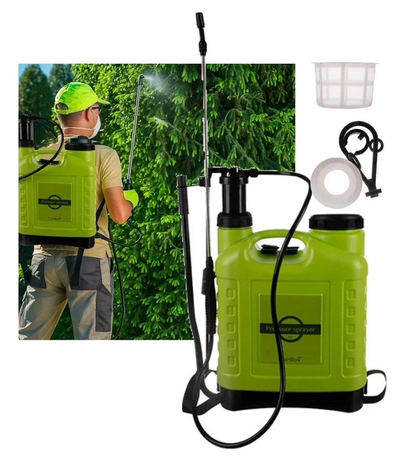 16L Spruzzatore Manuale a Pompa asta lunga Nebulizzatore a Pressione Irrigazione
