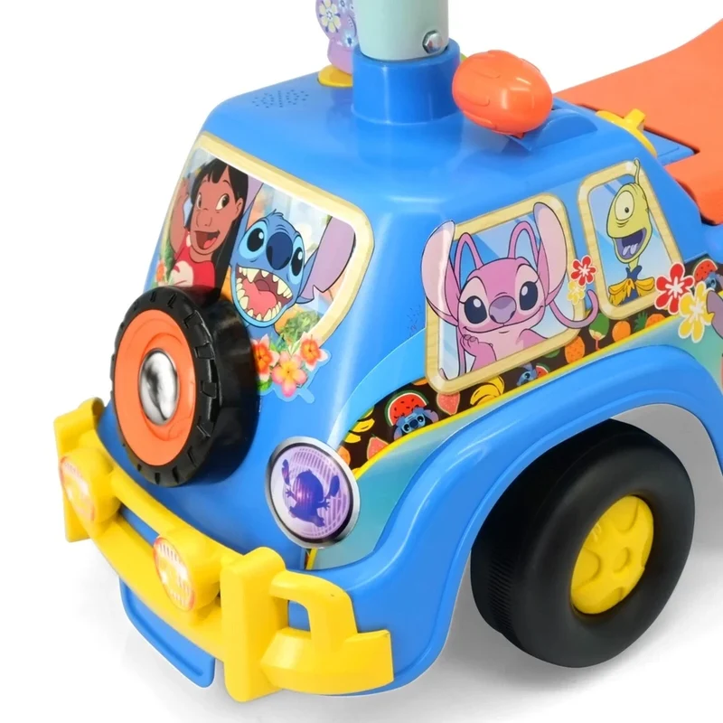 Ride on bambini disney stitch auto a spinta cavalcabile