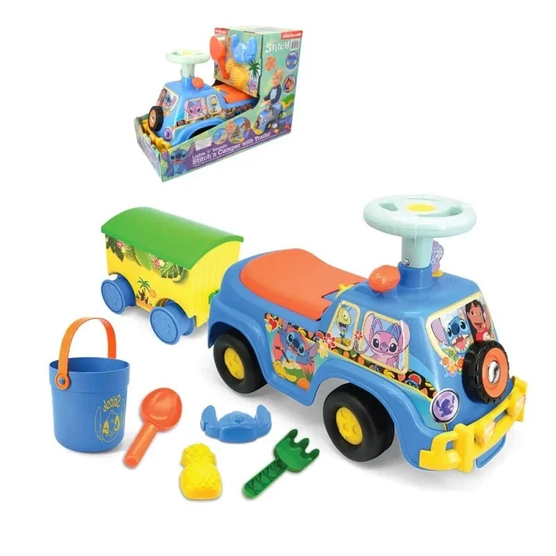 Ride on bambini disney stitch auto a spinta cavalcabile