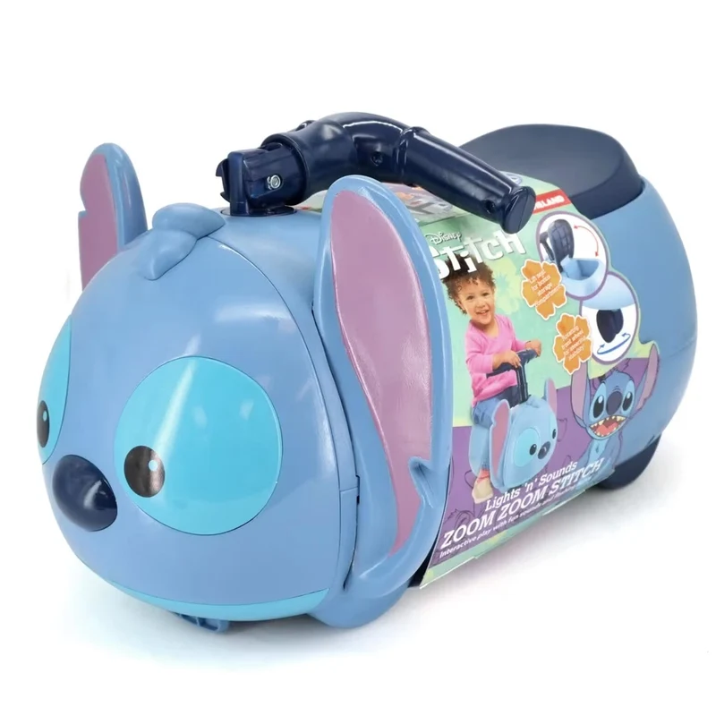 Auto a spinta ride on disney STITCH cavalcabile con luci suoni Zoom cavalcabile