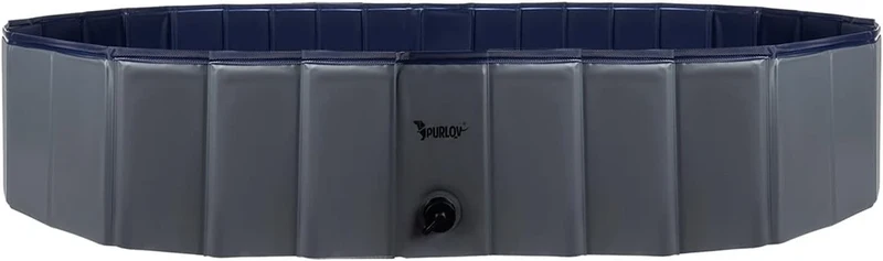 Piscina per Cani 160 x 160 x 30 h cm piscina per bagno cani e animali con scarico acqua
