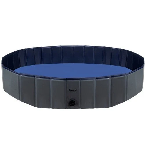 Piscina per Cani 160 x 160 x 30 h cm piscina per bagno cani e animali con scarico acqua