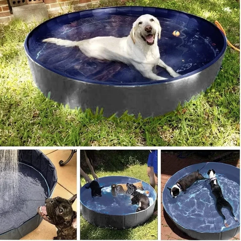 Piscina per Cani 100 x 100 x 30 h cm piscina bagno cani e animali x giardino