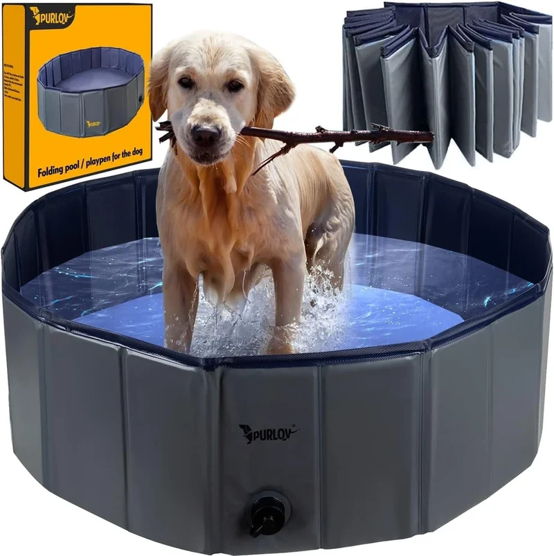 Piscina per Cani 100 x 100 x 30 h cm piscina bagno cani e animali x giardino