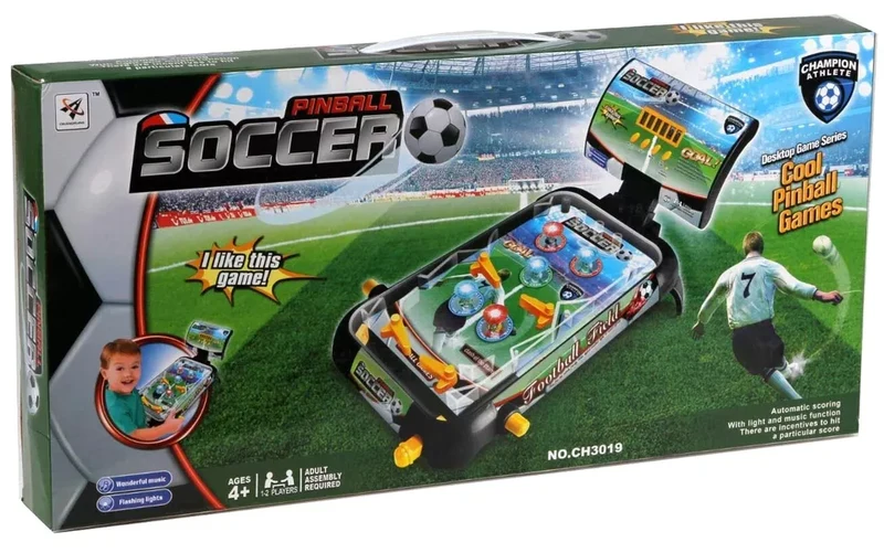 Flipper da tavolo con luci e suoni, display digitale lcd con segnapunteggio