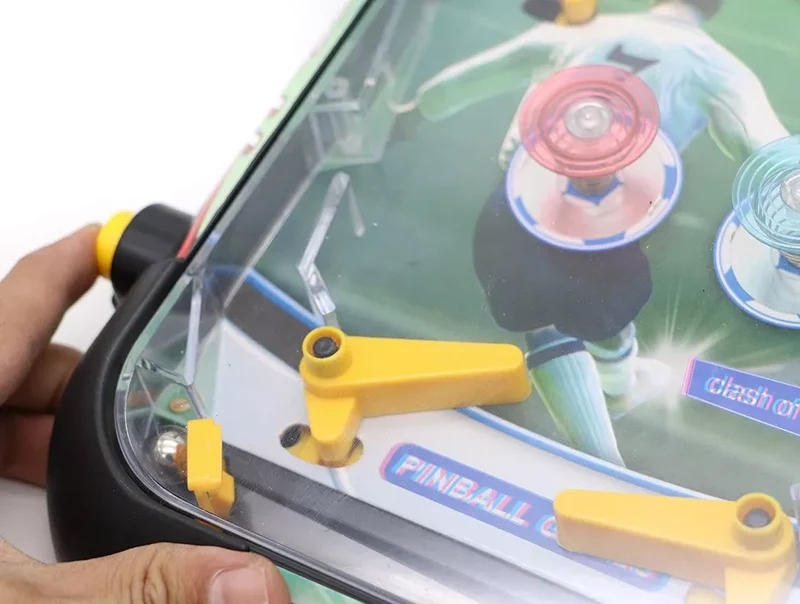 Flipper da tavolo con luci e suoni, display digitale lcd con segnapunteggio