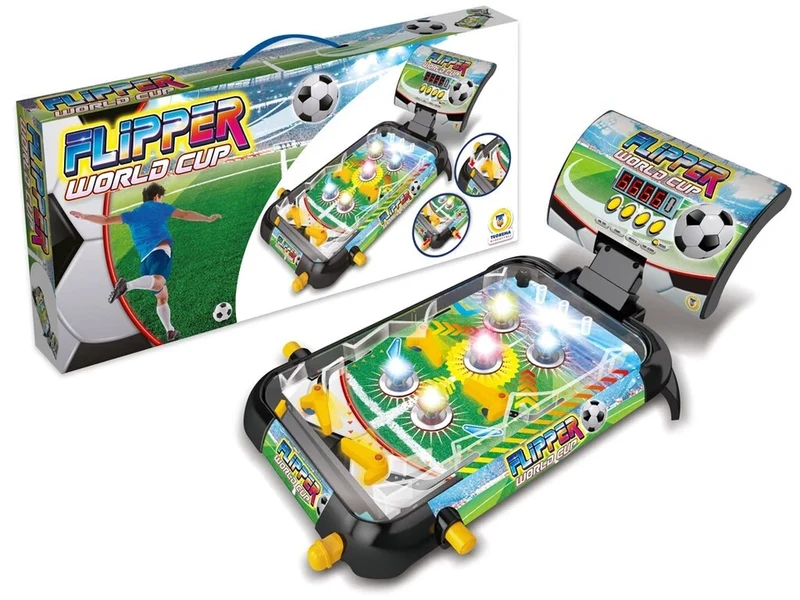 Flipper da tavolo con luci e suoni, display digitale lcd con segnapunteggio
