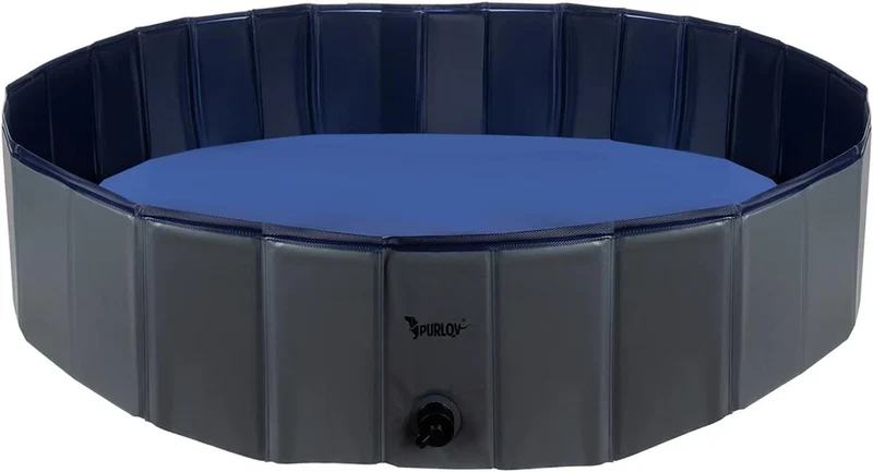 Piscina per Cani 120 x 120 x 30 h cm piscina per bagno cani e animali con scaric