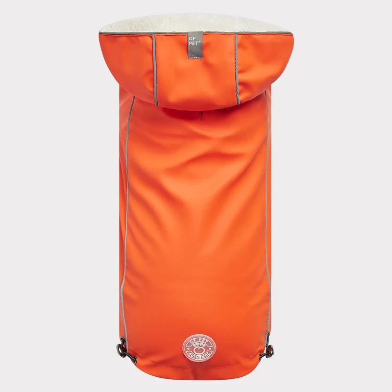 Insulated Dog Raincoat | Orange
