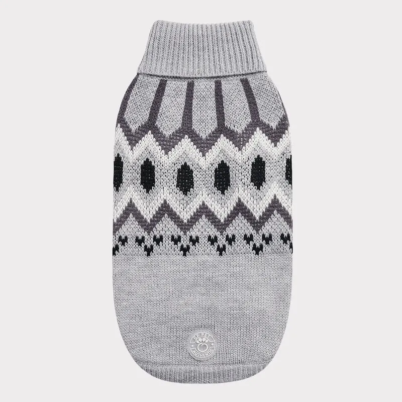 Heritage Dog Sweater | Grey Mix