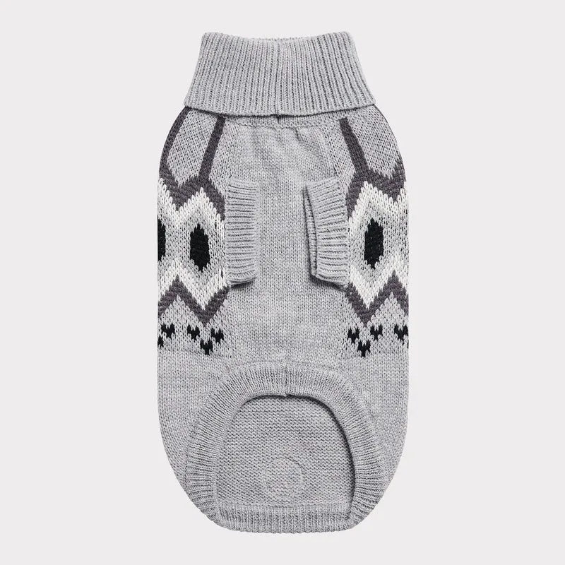 Heritage Dog Sweater | Grey Mix