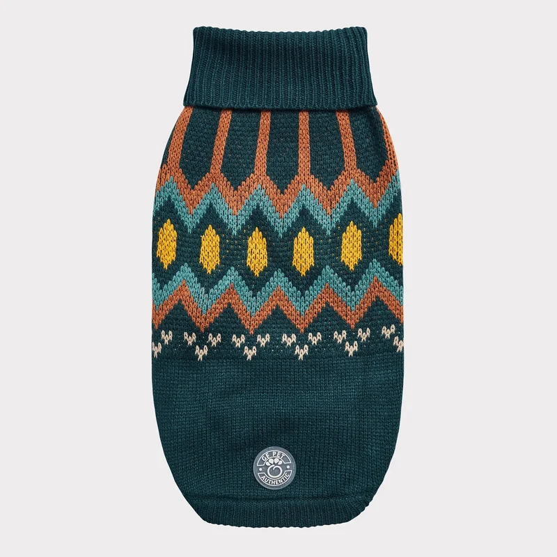 Heritage Dog Sweater | Teal