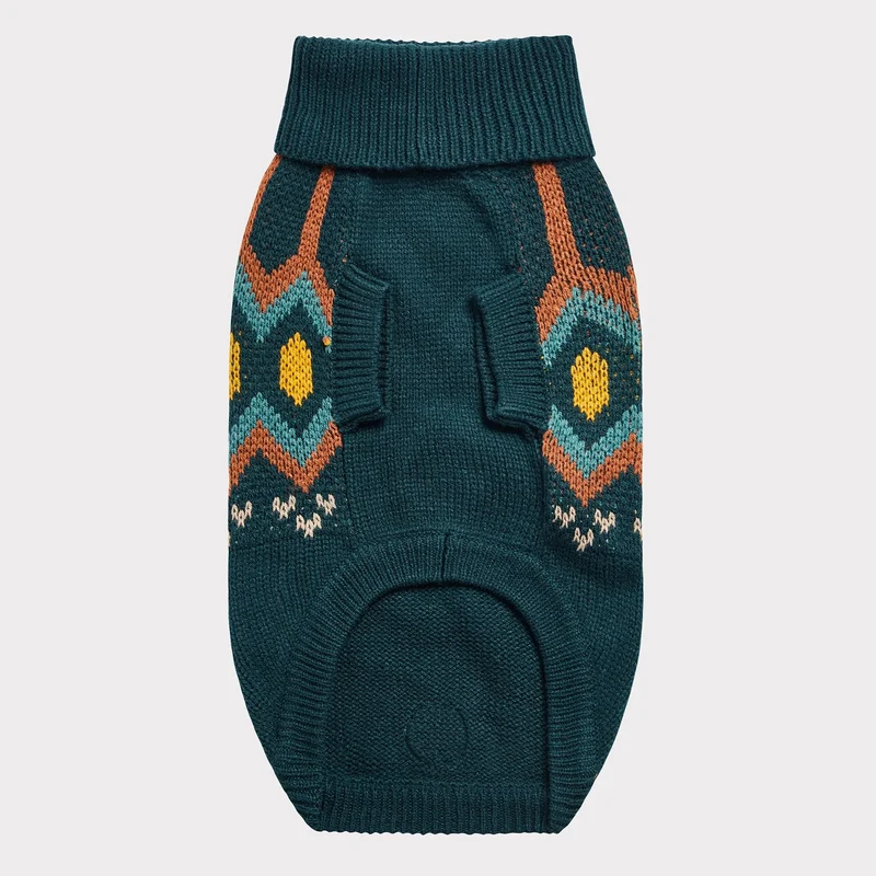 Heritage Dog Sweater | Teal